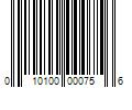 Barcode Image for UPC code 010100000756