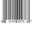 Barcode Image for UPC code 010100000787