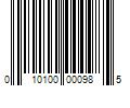 Barcode Image for UPC code 010100000985