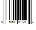 Barcode Image for UPC code 010100001234