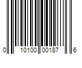 Barcode Image for UPC code 010100001876