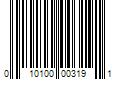 Barcode Image for UPC code 010100003191