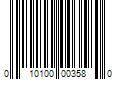 Barcode Image for UPC code 010100003580