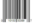 Barcode Image for UPC code 010100003597