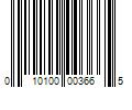 Barcode Image for UPC code 010100003665