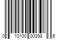 Barcode Image for UPC code 010100003986