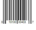 Barcode Image for UPC code 010100004037