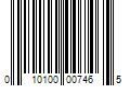 Barcode Image for UPC code 010100007465