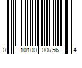 Barcode Image for UPC code 010100007564