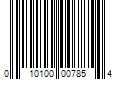 Barcode Image for UPC code 010100007854