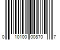 Barcode Image for UPC code 010100008707