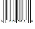 Barcode Image for UPC code 010100009186