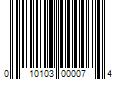 Barcode Image for UPC code 010103000074