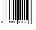 Barcode Image for UPC code 010106000057