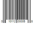 Barcode Image for UPC code 010112000058