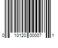 Barcode Image for UPC code 010120000071