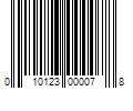 Barcode Image for UPC code 010123000078