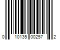 Barcode Image for UPC code 010135002572