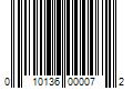 Barcode Image for UPC code 010136000072