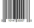 Barcode Image for UPC code 010147000078