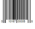 Barcode Image for UPC code 010167000058