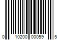 Barcode Image for UPC code 010200000595