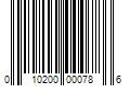 Barcode Image for UPC code 010200000786