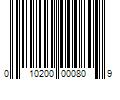 Barcode Image for UPC code 010200000809