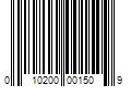 Barcode Image for UPC code 010200001509