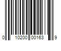 Barcode Image for UPC code 010200001639