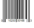 Barcode Image for UPC code 010200001653