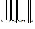 Barcode Image for UPC code 010200001776