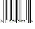 Barcode Image for UPC code 010200001790