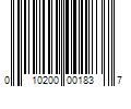 Barcode Image for UPC code 010200001837