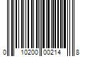 Barcode Image for UPC code 010200002148