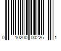 Barcode Image for UPC code 010200002261