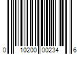 Barcode Image for UPC code 010200002346