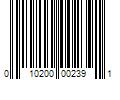 Barcode Image for UPC code 010200002391