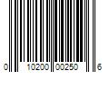 Barcode Image for UPC code 010200002506