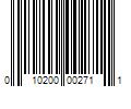 Barcode Image for UPC code 010200002711