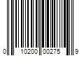 Barcode Image for UPC code 010200002759