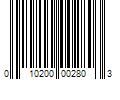 Barcode Image for UPC code 010200002803