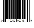 Barcode Image for UPC code 010200003169