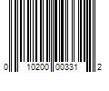 Barcode Image for UPC code 010200003312