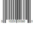 Barcode Image for UPC code 010200003800