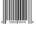 Barcode Image for UPC code 010200004166