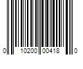 Barcode Image for UPC code 010200004180