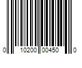 Barcode Image for UPC code 010200004500