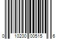 Barcode Image for UPC code 010200005156