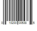 Barcode Image for UPC code 010200005385